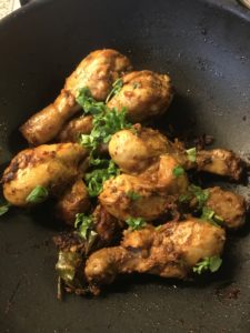 "Ginger garlic chicken fry - www.kitchenmai.com"