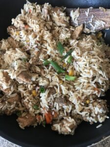 "five spice chicken fried rice - www.kitchenmai.com"