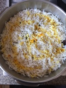 "chicken biryani with potatoes - www.kitchenmai.com"