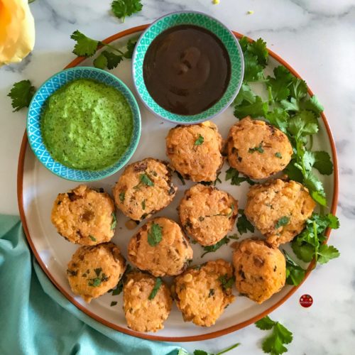 "Chana dal pakora (lentil fritters) - www.kitchenmai.com"