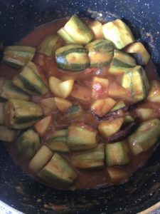 "Aloo potol - pointed gourd and potatoes curry- www.kitchenmai.com"