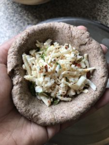 "Paneer stuffed ragi parathas - www.kitchenmai.com"