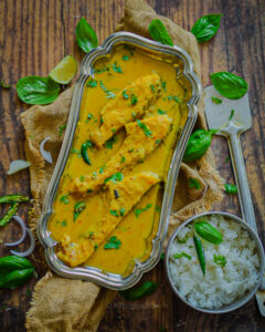 "Doi maach - Bengali fish curry with yoghurt - www.kitchenmai.com"