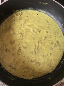 "Sorshe salmon salmon in mustard curry - www.kitchenmai.com"