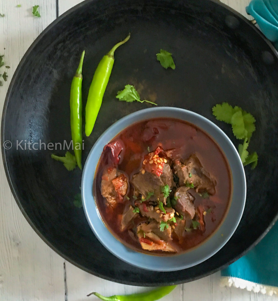 "Rajasthani junglee mass mutton - www.kitchenmai.com"