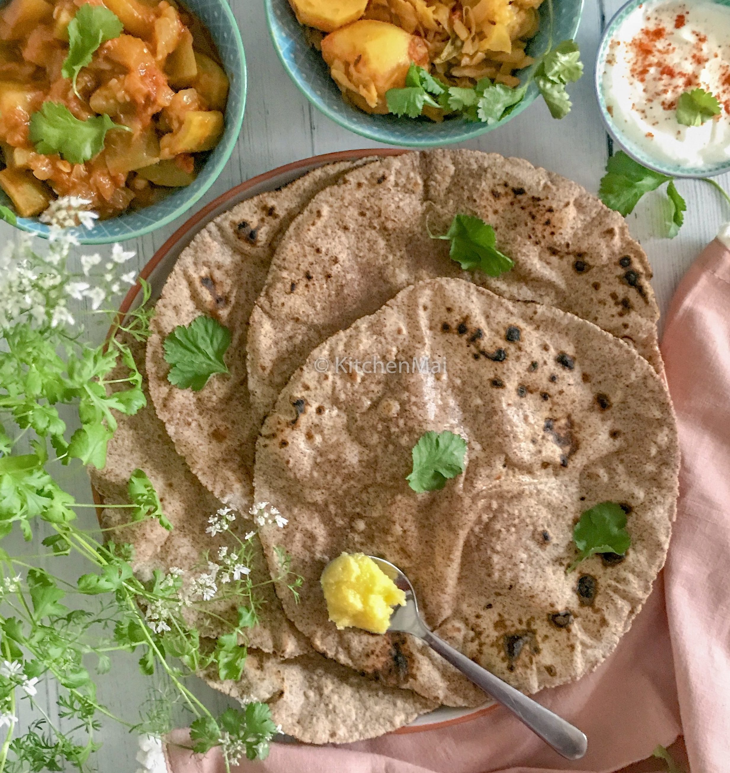 ragi-or-finger-millet-rotis-chapatis-kitchen-mai