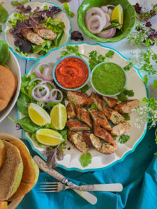 "Chicken seekh kebabs - www.kitchenmai.com"