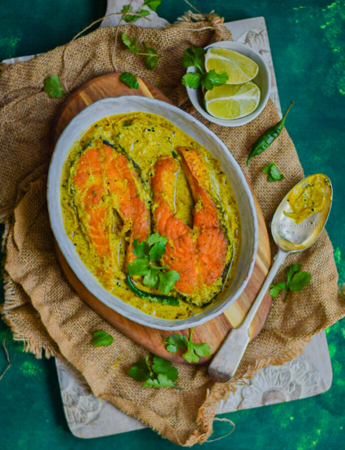 Sorshe maach (Bengali fish in mustard sauce)