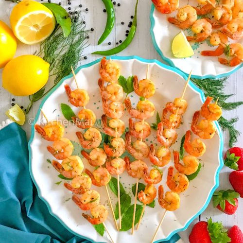 "misa maach poora grilled prawns - www.kitchenmai.com"