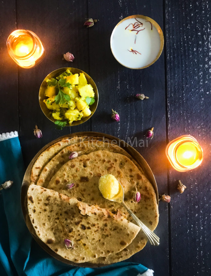 Wheat flour puran poli