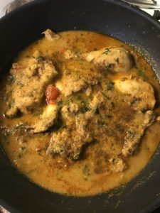 "Methi chicken (chicken curry with fenugreek leaves) - www.kitchenmai.com"