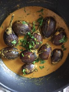 "bharli vangi (stuffed aubergine curry) - www.kitchenmai.com"