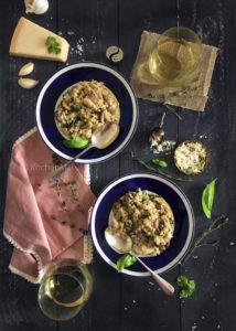 "Mushroom and chicken risotto - www.kitchenmai.com"