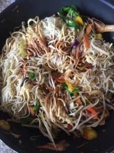 "Spicy Thai vegetables noodles - www.kitchenmai.com"