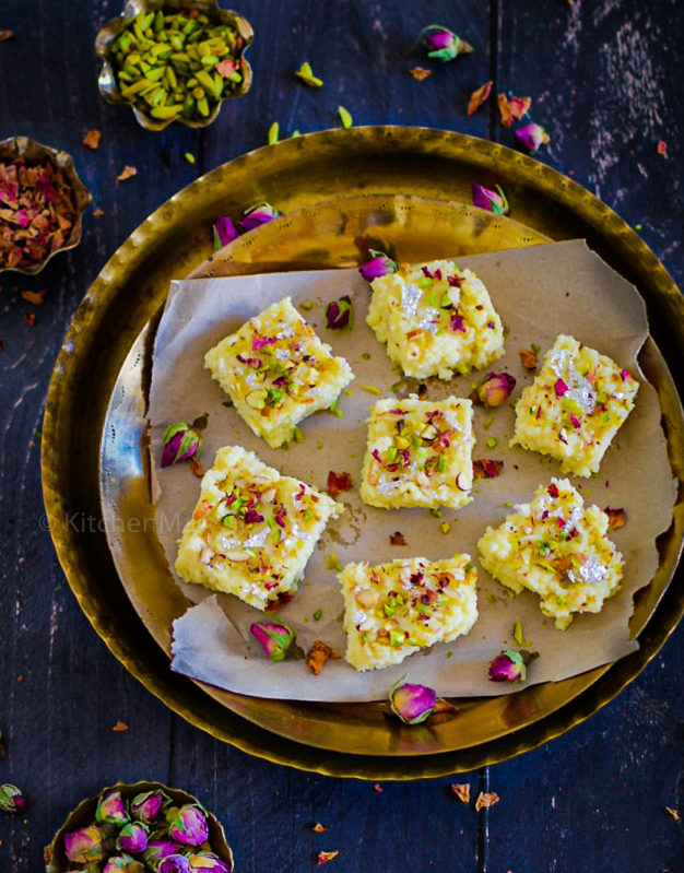 Kalakand with condensed milk – Kitchen Mai