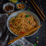 "Spicy Thai vegetables noodles - www.kitchenmai.com"