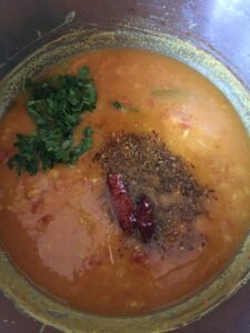 "toor dal with tomatoes and ginger - www.kitchenmai.com"