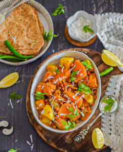 "kumror chokka Bengali sweet pumpkin curry - www.kitchenmai.com"