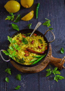 "South Indian lemon rice - www.kitchenmai.com"