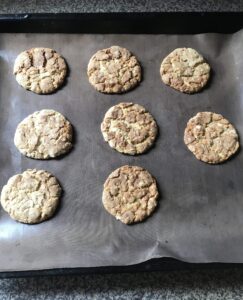 "whole wheat flour and oats cookies eggless - www.kitchenmai.com"