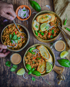 "Egg bhurji (spicy scrambled eggs) - www.kitchenmai.com"