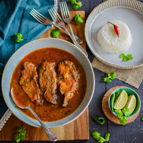 "macher kalia bengali fish kalia - www.kitchenmai.com"