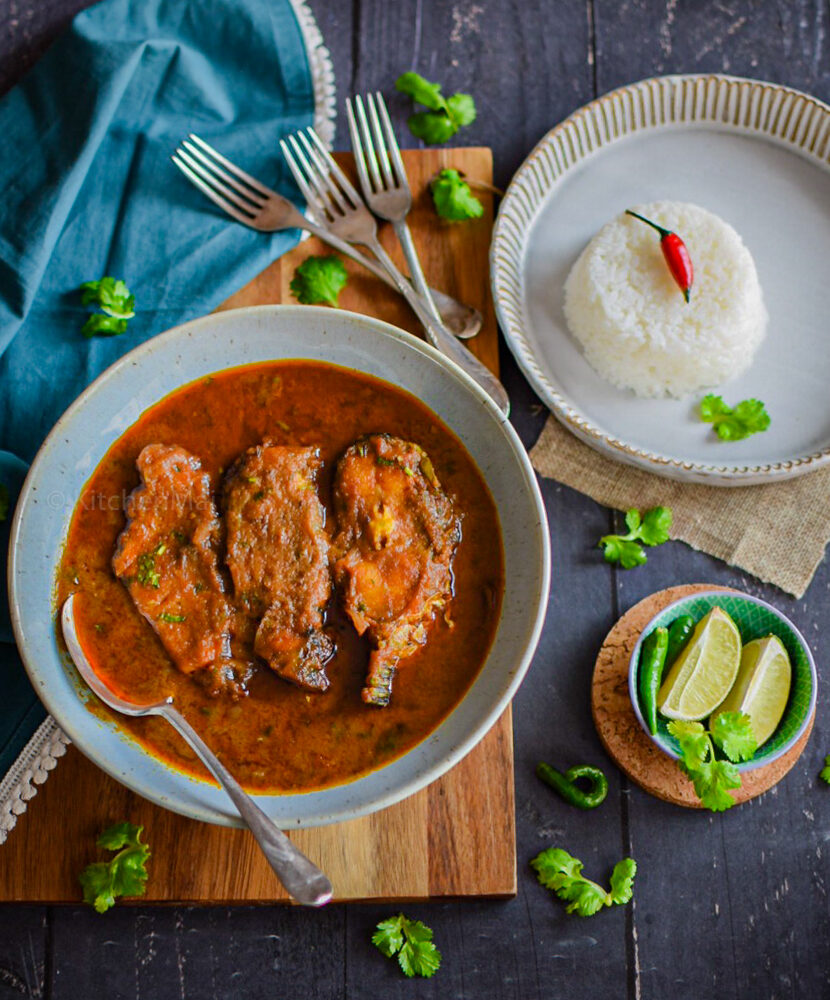 "macher kalia bengali fish kalia - www.kitchenmai.com"