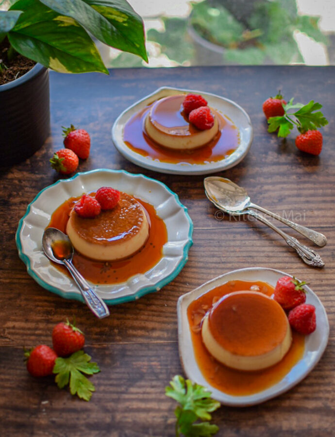 Easy caramel custard (caramel flan)