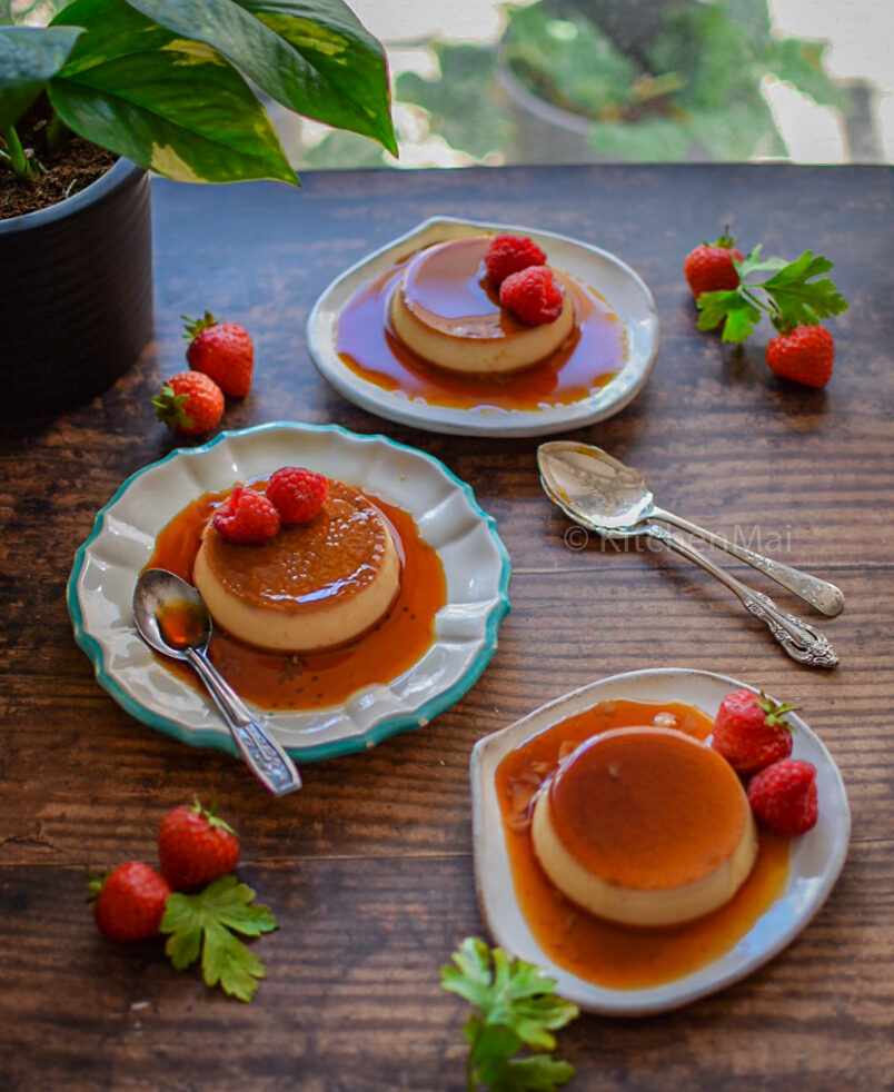 Color and Spices: Caramel custard or flan...