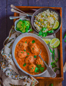 "mutton (lamb) kofta curry - www.kitchenmai.com"