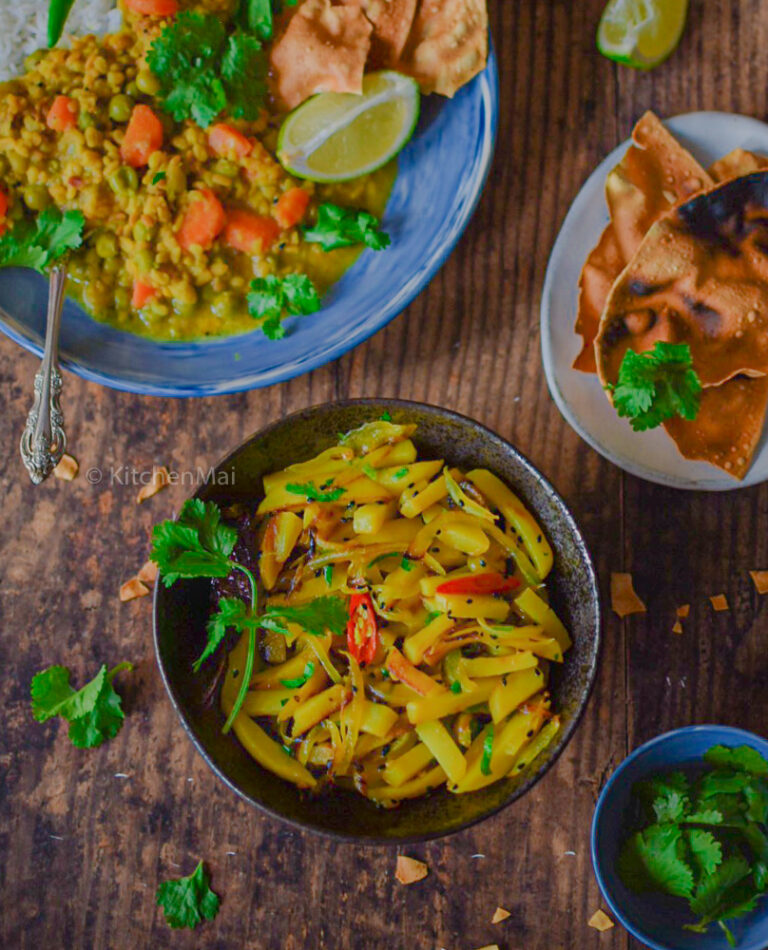 Aloo Peyaj Bhaja Bengali Aloo Bhaja Kitchen Mai