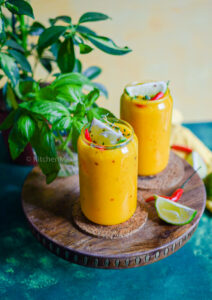 "Mango chilli lemonade - www.kitchenmai.com"