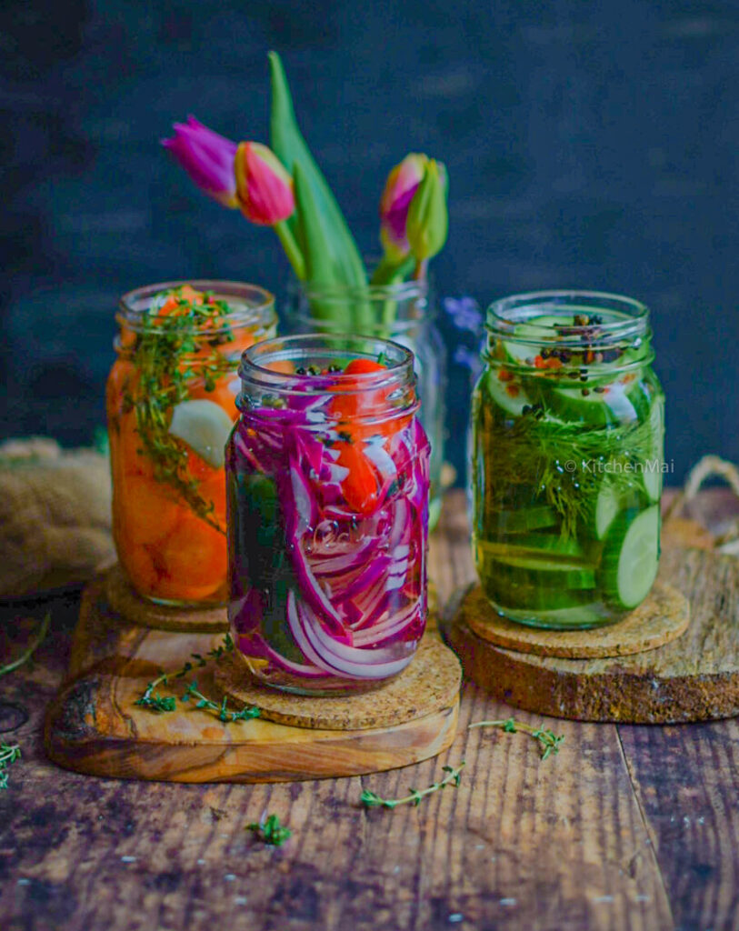 "Quick pickled vegetables - www.kitchenmai.com"