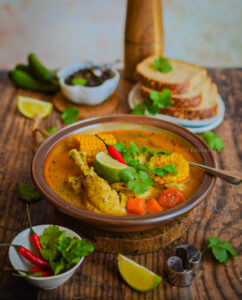 "Bengali chicken stew with vegetables - www.kitchenmai.com"
