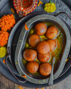 "Gulab jamun with khoya - www.kitchenmai.com"