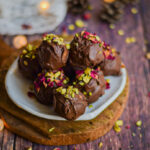 "Spiced chocolate almond truffles - www.kitchenmai.com"