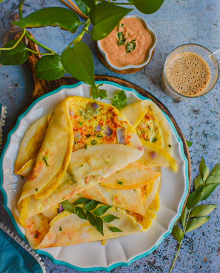 Spicy egg dosa – Kitchen Mai