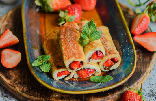 Nutella French toast roll ups
