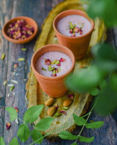 "Punjabi rose lassi - www.kitchenmai.com"